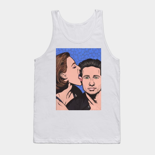 Scully and Mulder Tank Top by turddemon